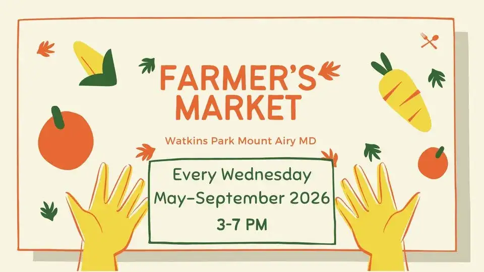 Join MAGSR Wednesdays at the Watkins Park Farmers Market