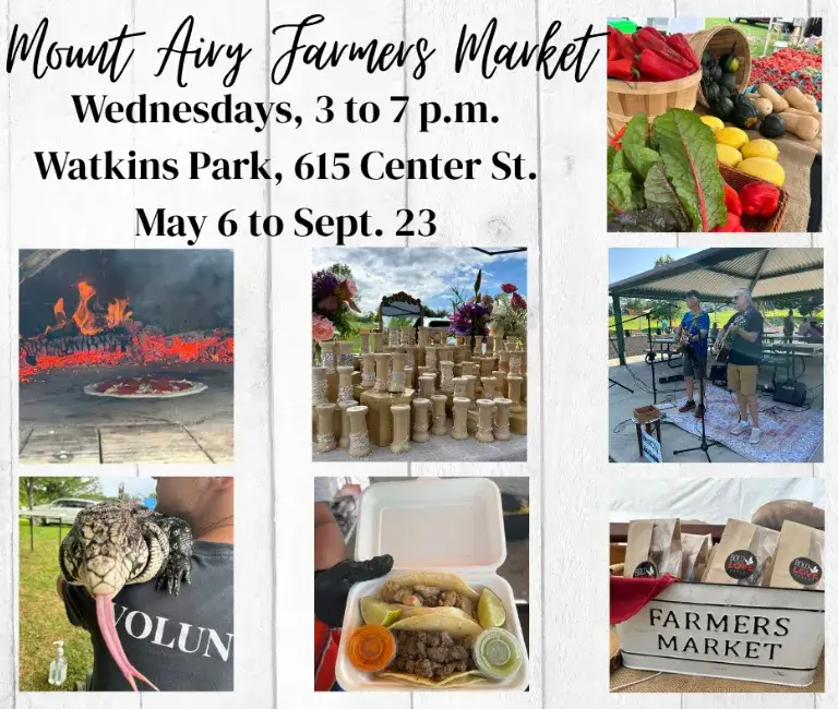 Join MAGSR at the Mt Airy Farmer's Market